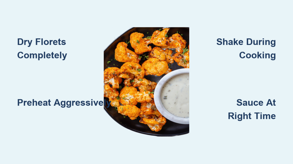 Air Fryer Buffalo Cauliflower No Breading Recipe